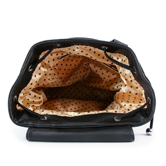 Rhinestone Basketweave Drawstring Backpack